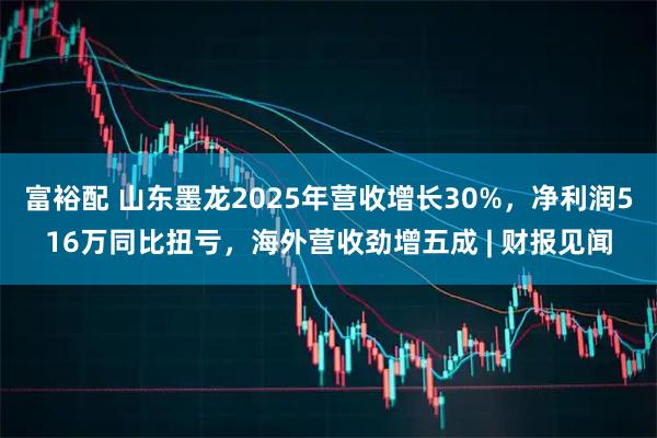 富裕配 山东墨龙2025年营收增长30%，净利润516万同比扭亏，海外营收劲增五成 | 财报见闻